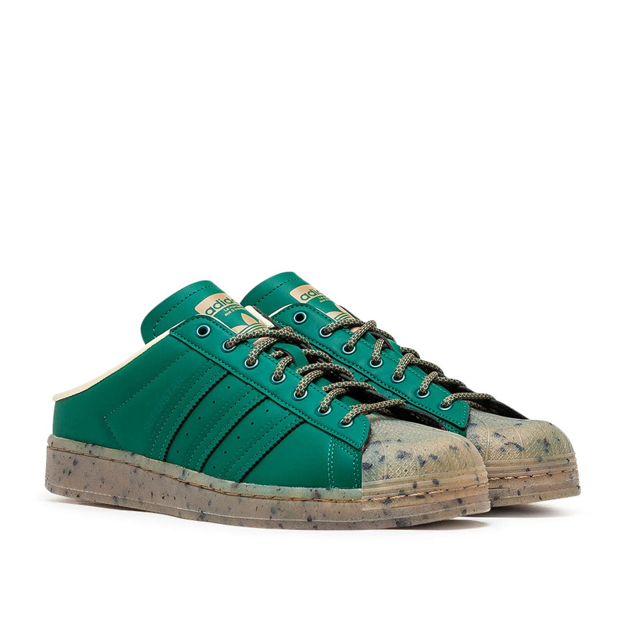 adidas Superstar Plant and Grow Mules (Green)