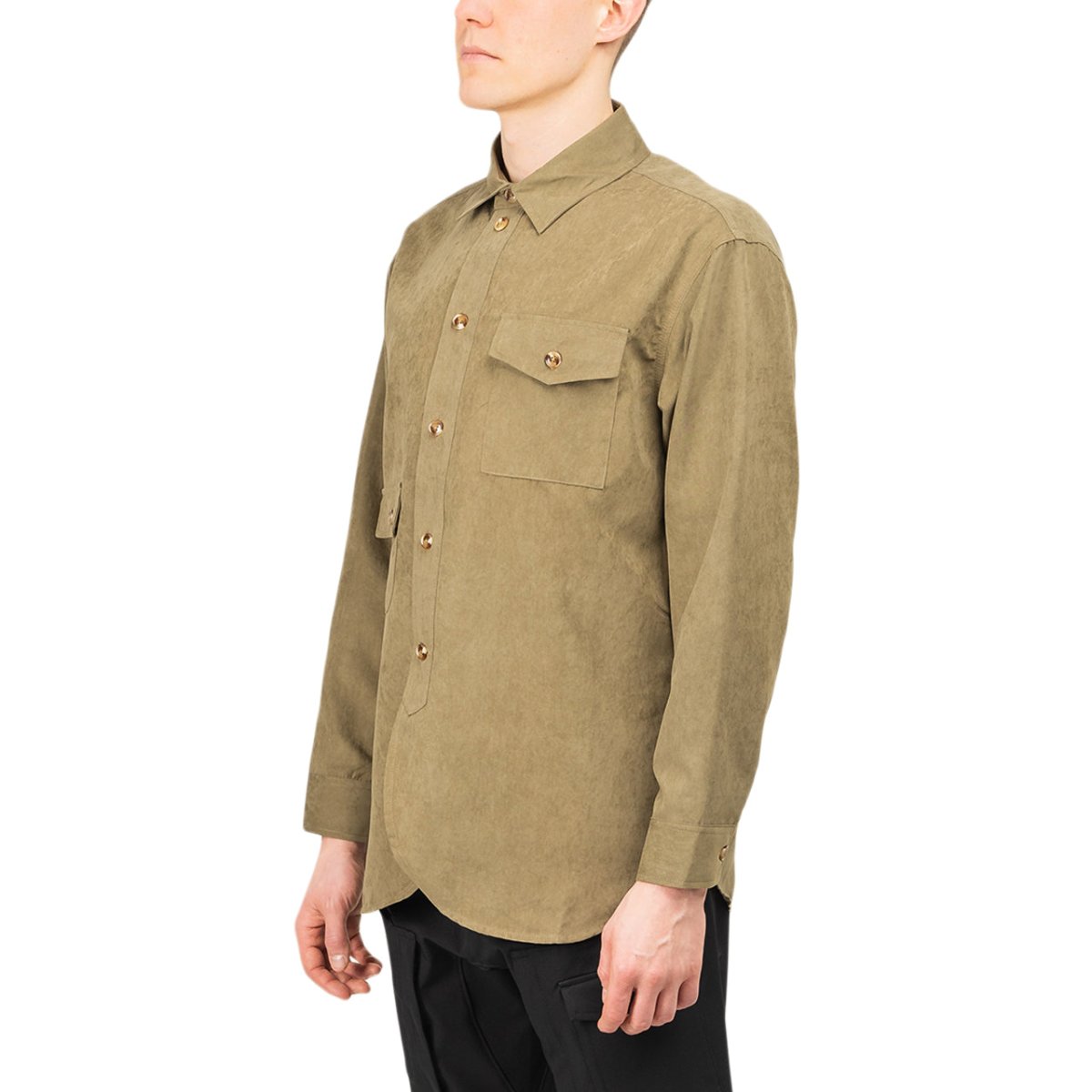 Han Kjobenhavn Army Shirt (Braun)  - Allike Store