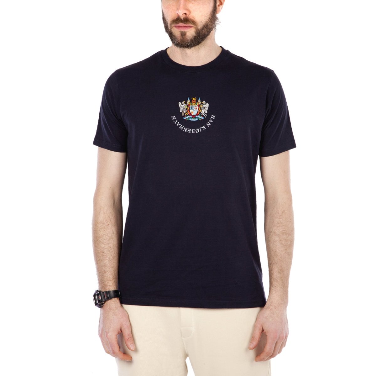 Han Kjobenhavn Casual Tee Artwork (Navy)  - Allike Store