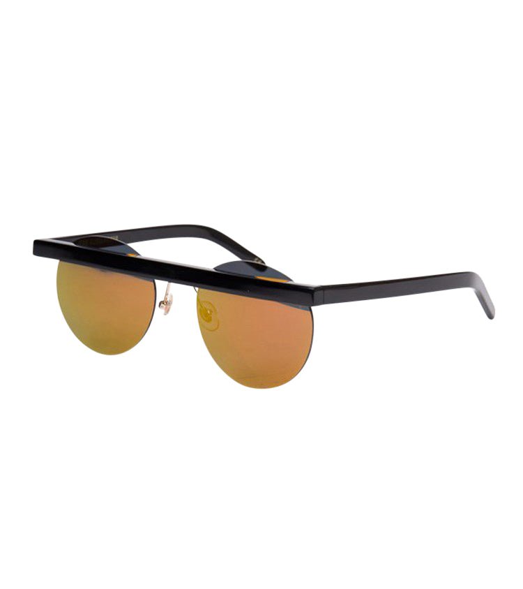 Han Kjobenhavn Stable Sunglasses Black (Gold Mirror)  - Allike Store