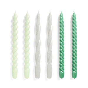 HAY Candle / Long mix 6 Stk (Grün)  - Allike Store