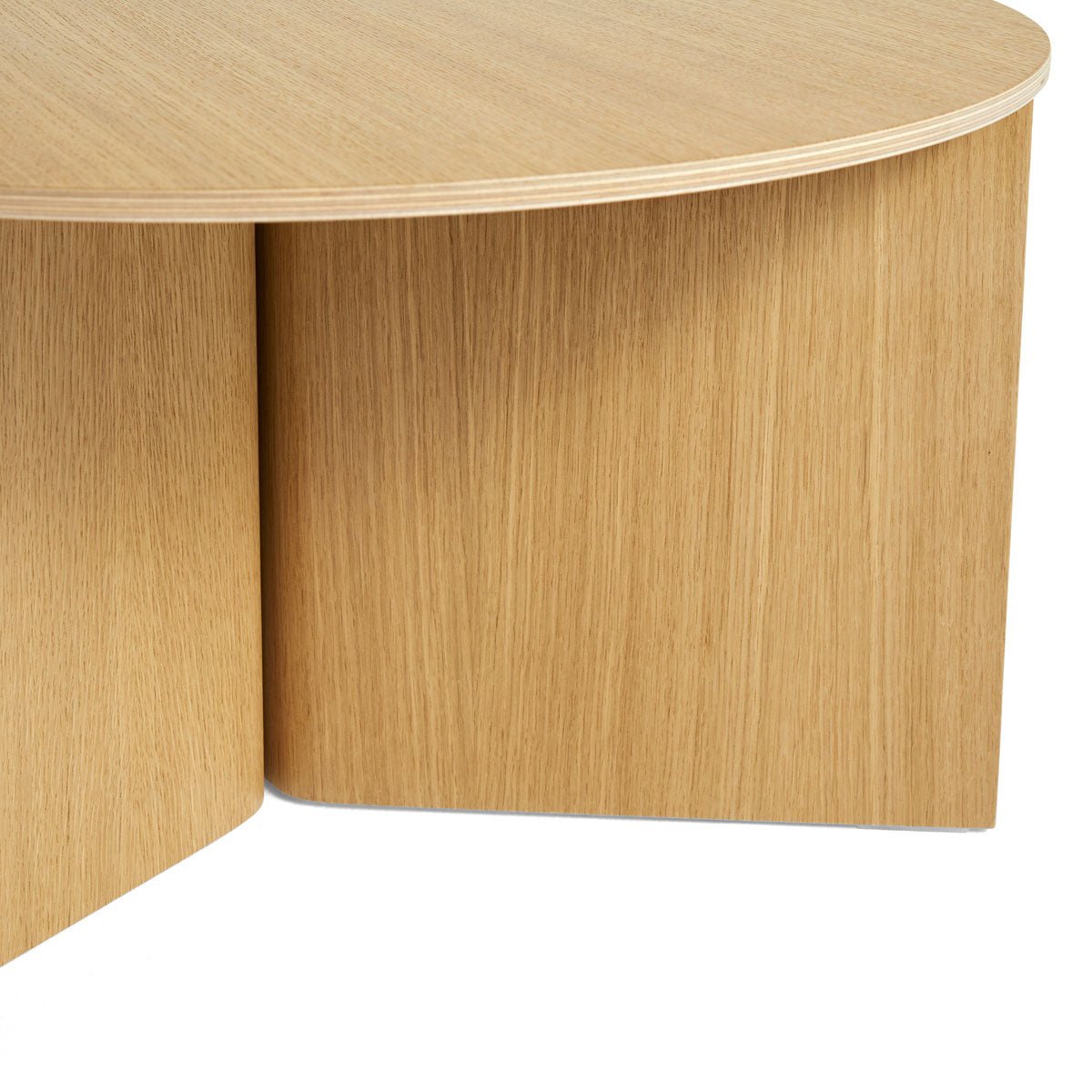 Hay Slit Table Wood Round XL (Braun)  - Allike Store