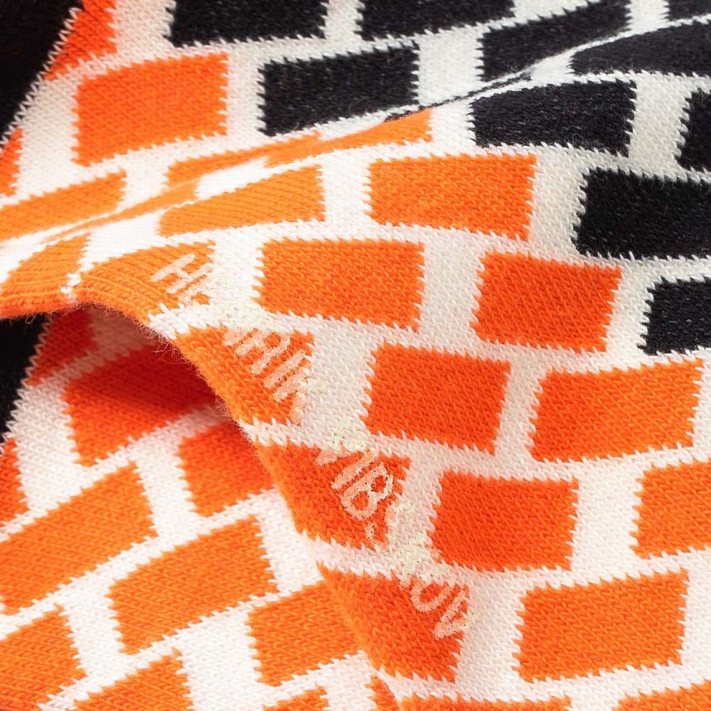 Henrik Vibskov Double Bounce Socks (Orange / Schwarz)  - Allike Store