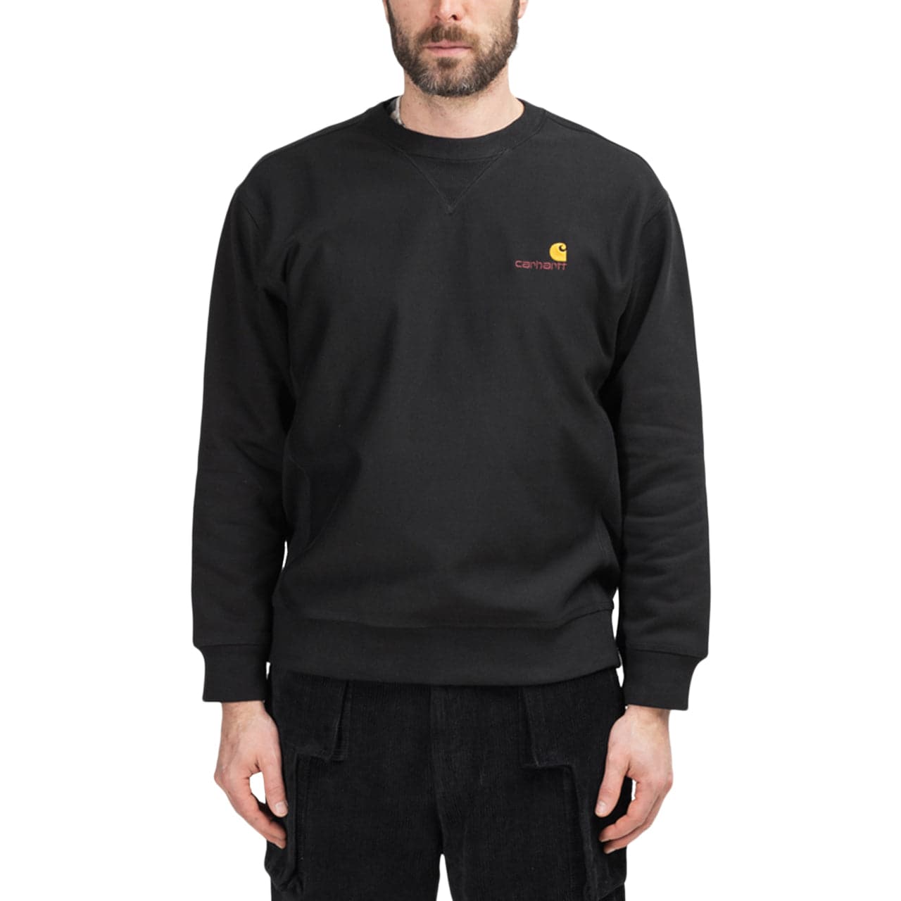 Carhartt WIP American Script Sweatshirt (Schwarz)  - Allike Store