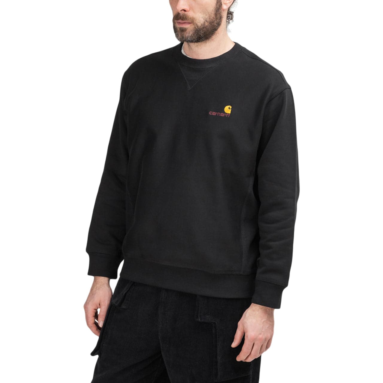 Carhartt WIP American Script Sweatshirt (Schwarz)  - Allike Store