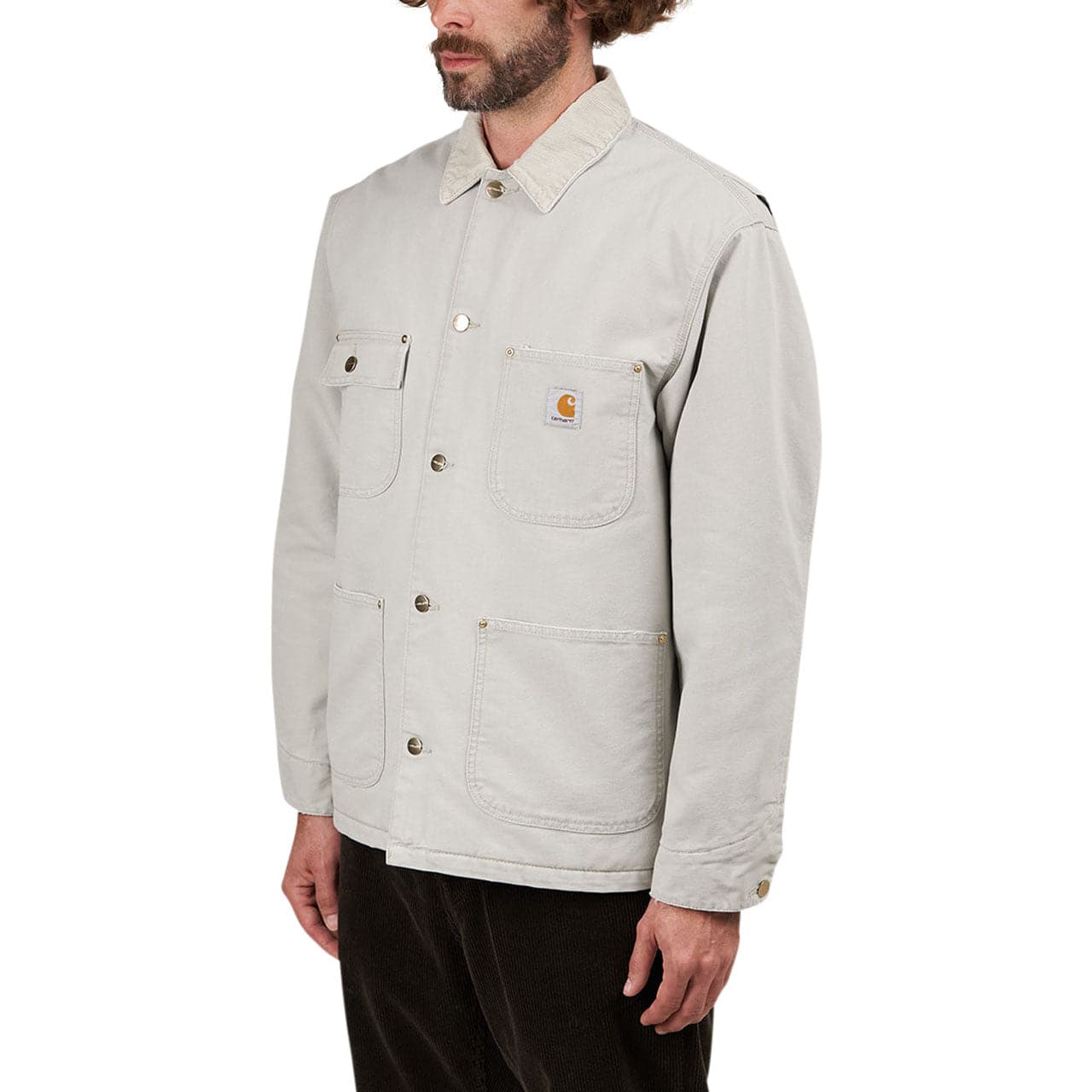 Carhartt wip michigan chore coat in sale oats rigid