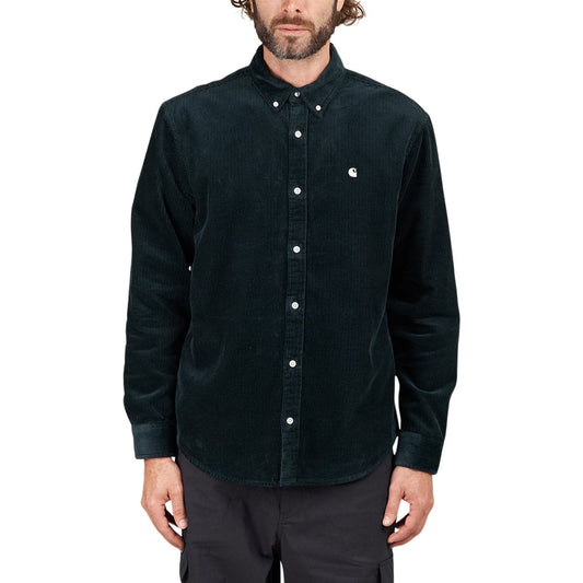 Carhartt WIP L/S Madison Cord Shirt (Dunkel Grün)  - Allike Store