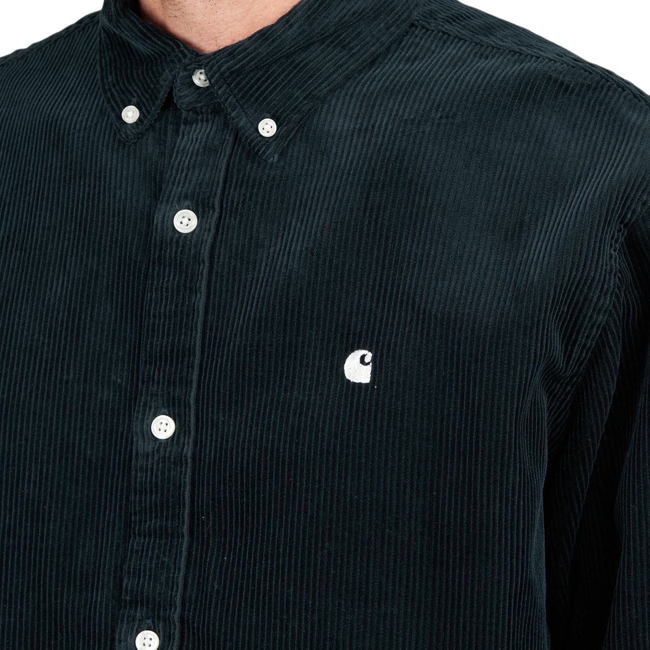 Carhartt WIP L/S Madison Cord Shirt (Dunkel Grün)  - Allike Store