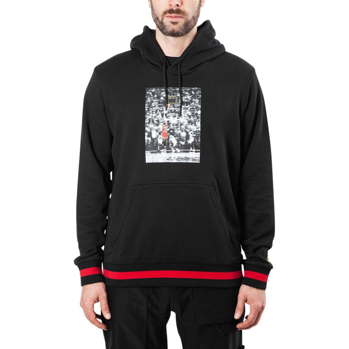 Jordan Sportswear Last Shot Wings Lite Hoodie Black Tour Yellow