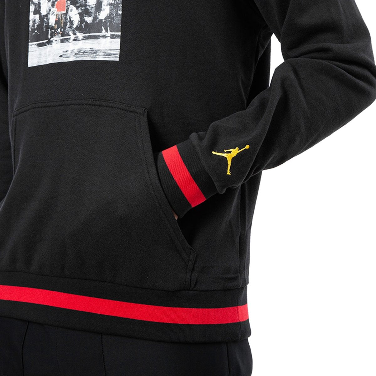 Jordan Sportswear Last Shot Wings Lite Hoodie (Schwarz / Gelb)  - Allike Store