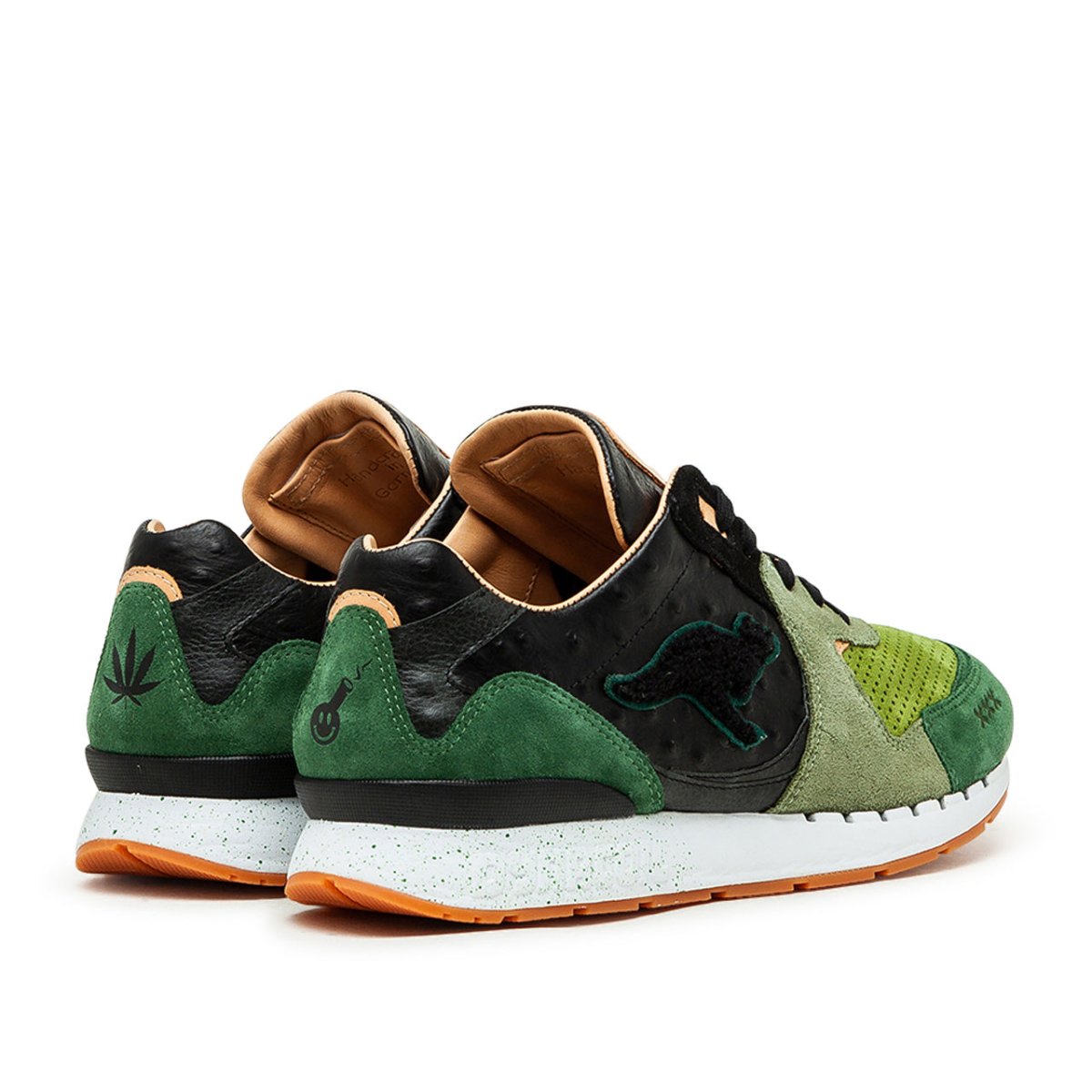 KangaROOS x SneakerBAAS Coil-R2 'Sin City II' Made in Germany (Schwarz / Grün)  - Allike Store
