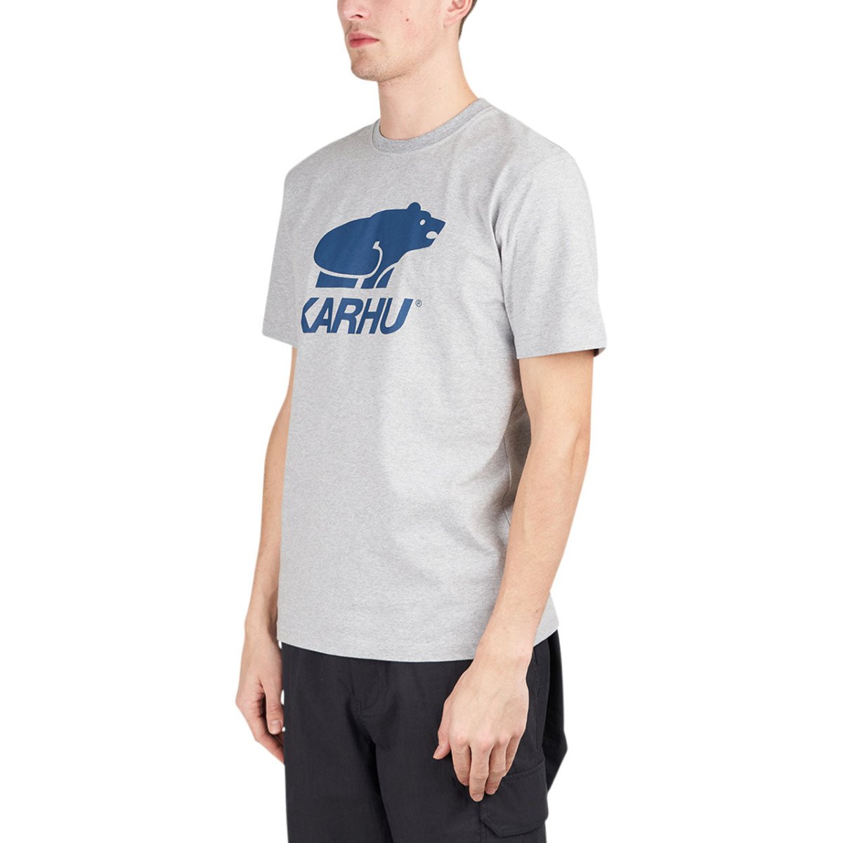 Karhu Basic Logo T-Shirt (Grau / Blau)  - Allike Store
