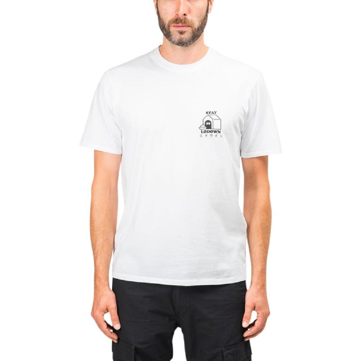 Lodown x Edwin Stay Lodown Tee (Weiß)  - Allike Store