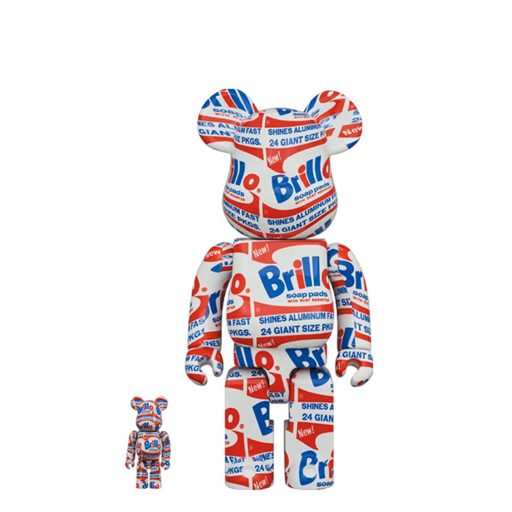 Medicom 100% + 400% Andy Warhol Brillo Be@rbrick Toy  - Allike Store