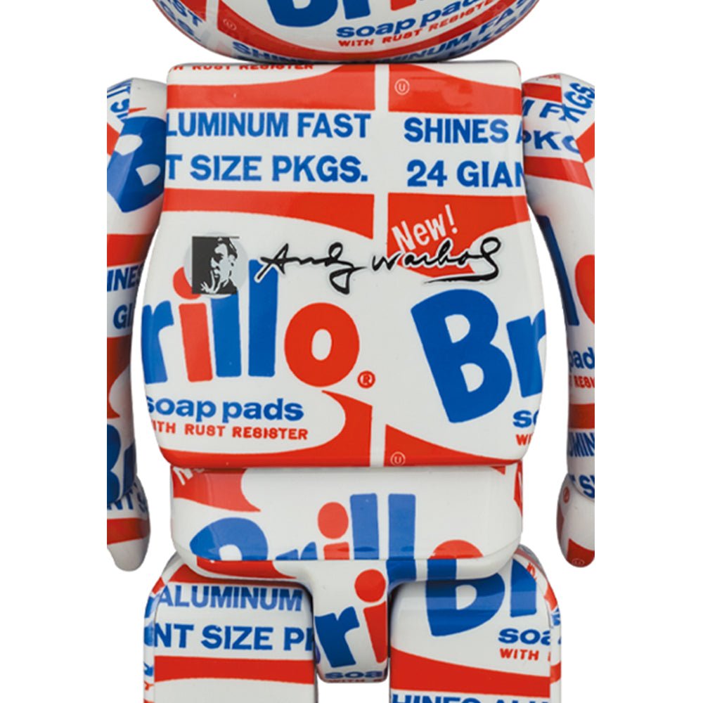Medicom 100% + 400% Andy Warhol Brillo Be@rbrick Toy  - Allike Store
