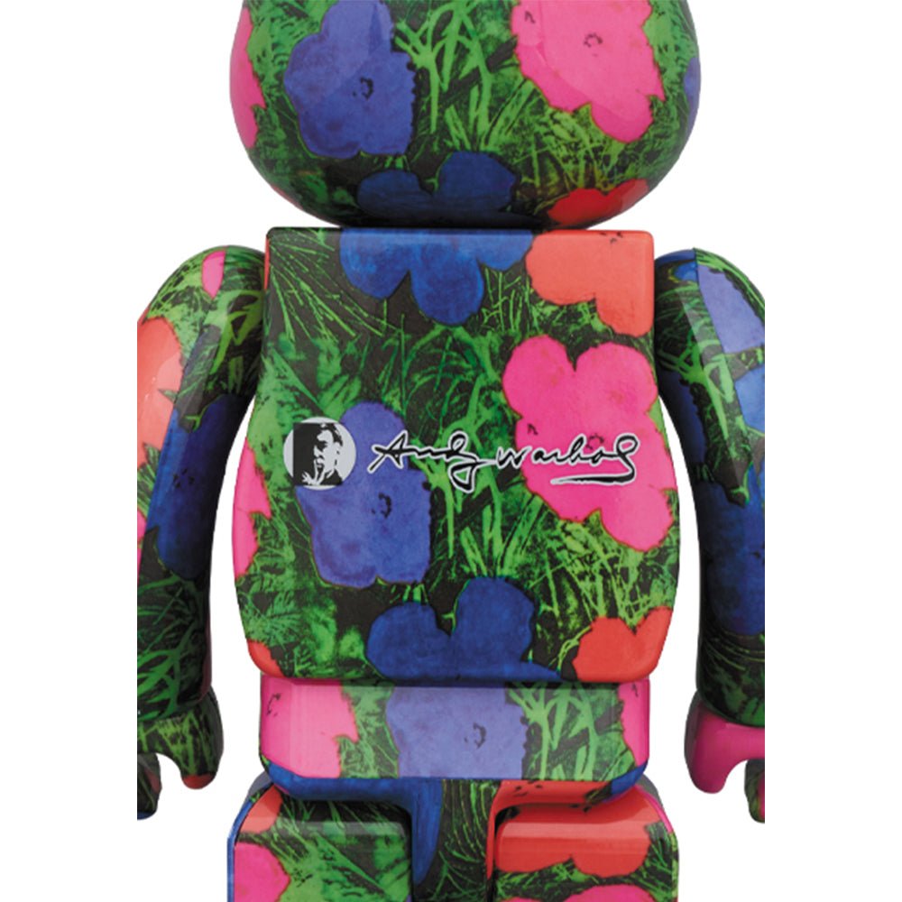 Medicom 100% + 400% Andy Warhol Flowers Be@rbrick Toy  - Allike Store