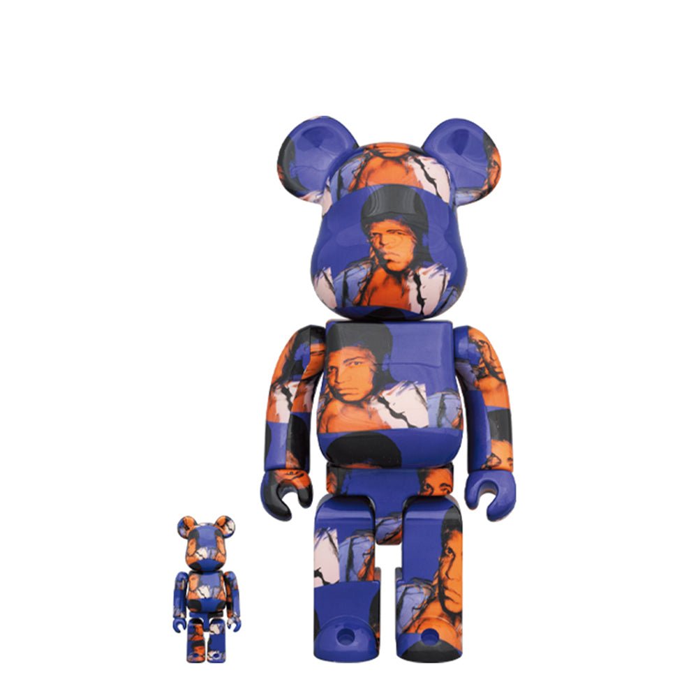 Medicom 100% + 400% Andy Warhol Muhammad Ali Be@rbrick Toy  - Allike Store