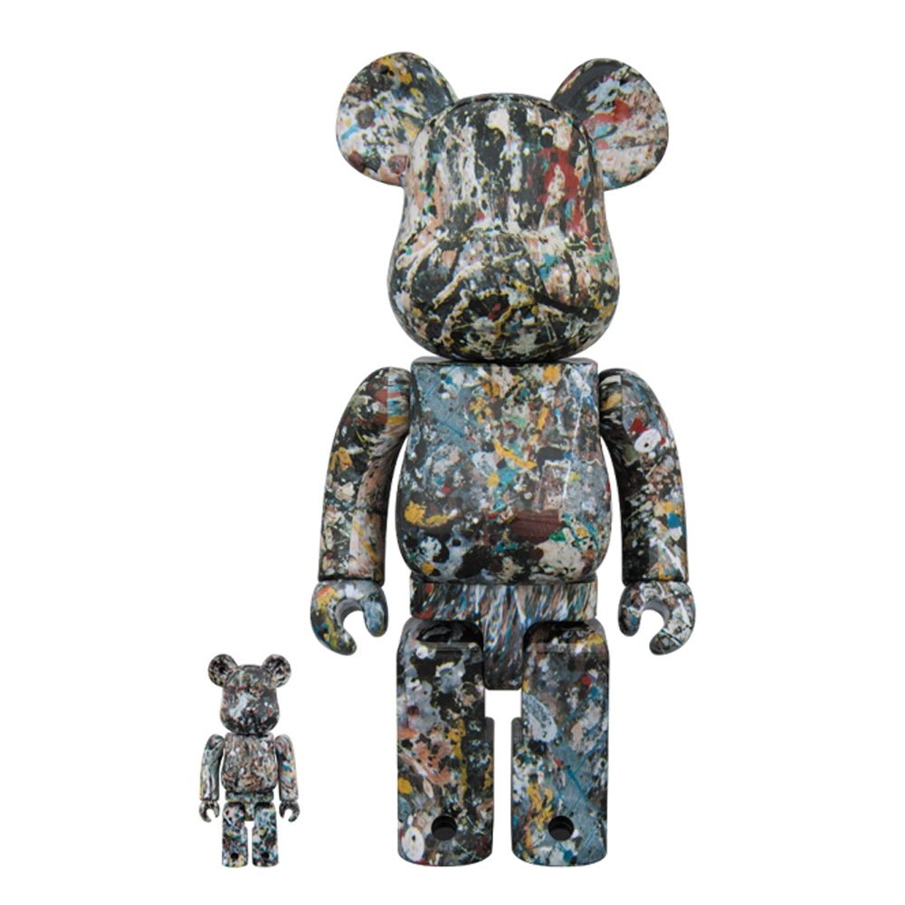 Medicom 100% + 400% Jackson Pollock Version 2 Be@rbrick Toy (Multi)  - Allike Store