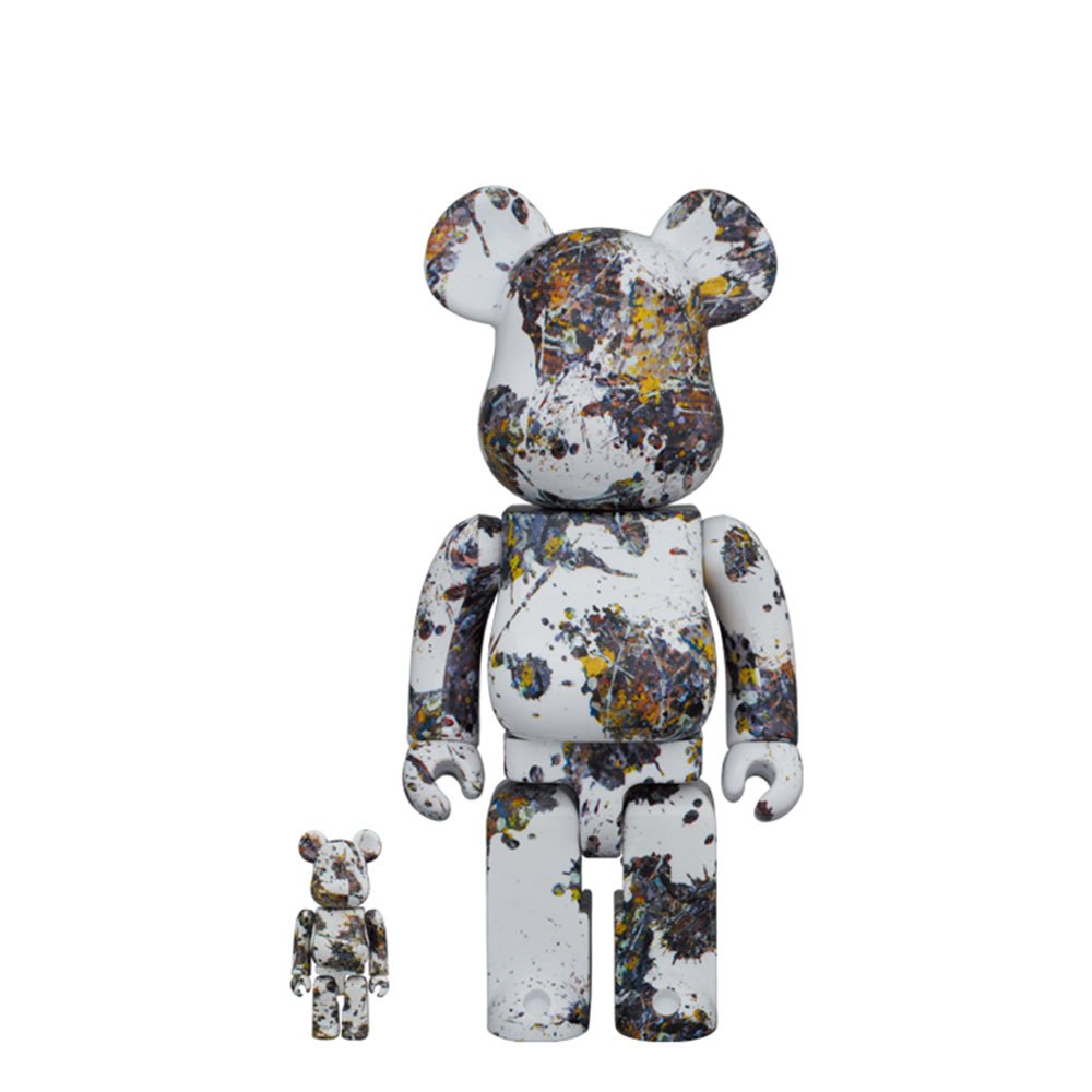 Medicom 100% + 400% Jackson Pollok Studio Splash Be@rbrick Toy  - Allike Store