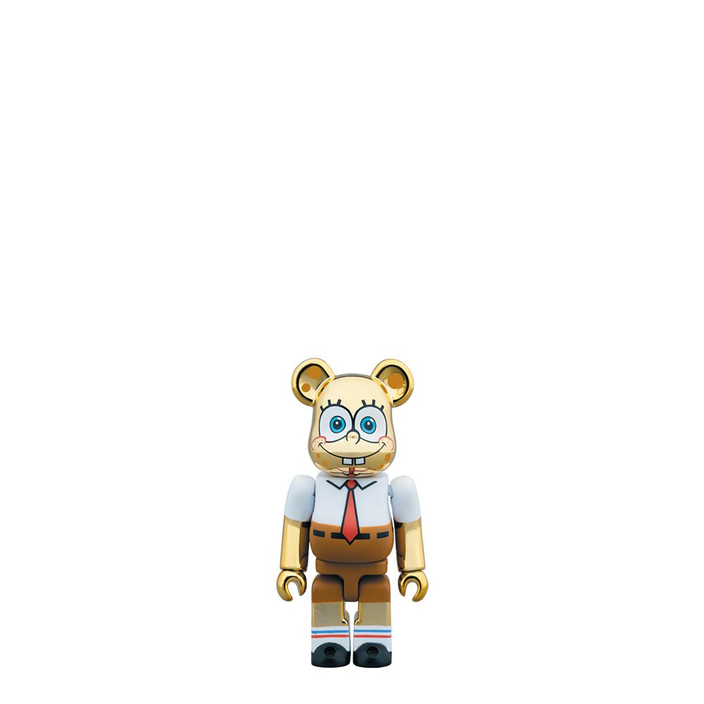 Medicom 100% + 400% Spongebob Gold Chrome Be@rbrick Toy  - Allike Store