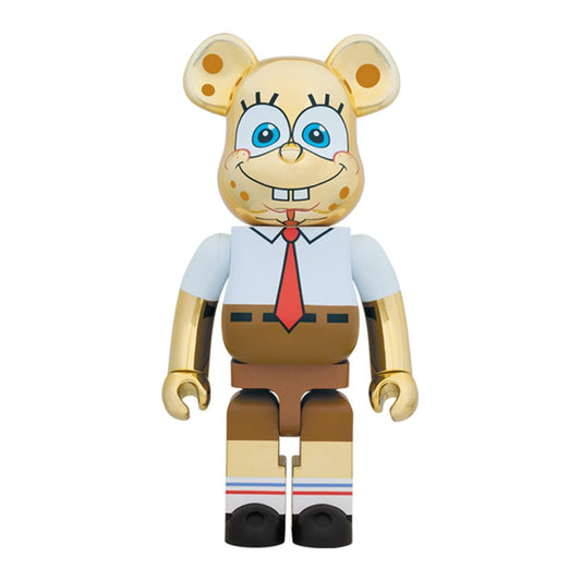 Medicom 1000% Spongebob Gold Chrome Be@rbrick Toy  - Allike Store