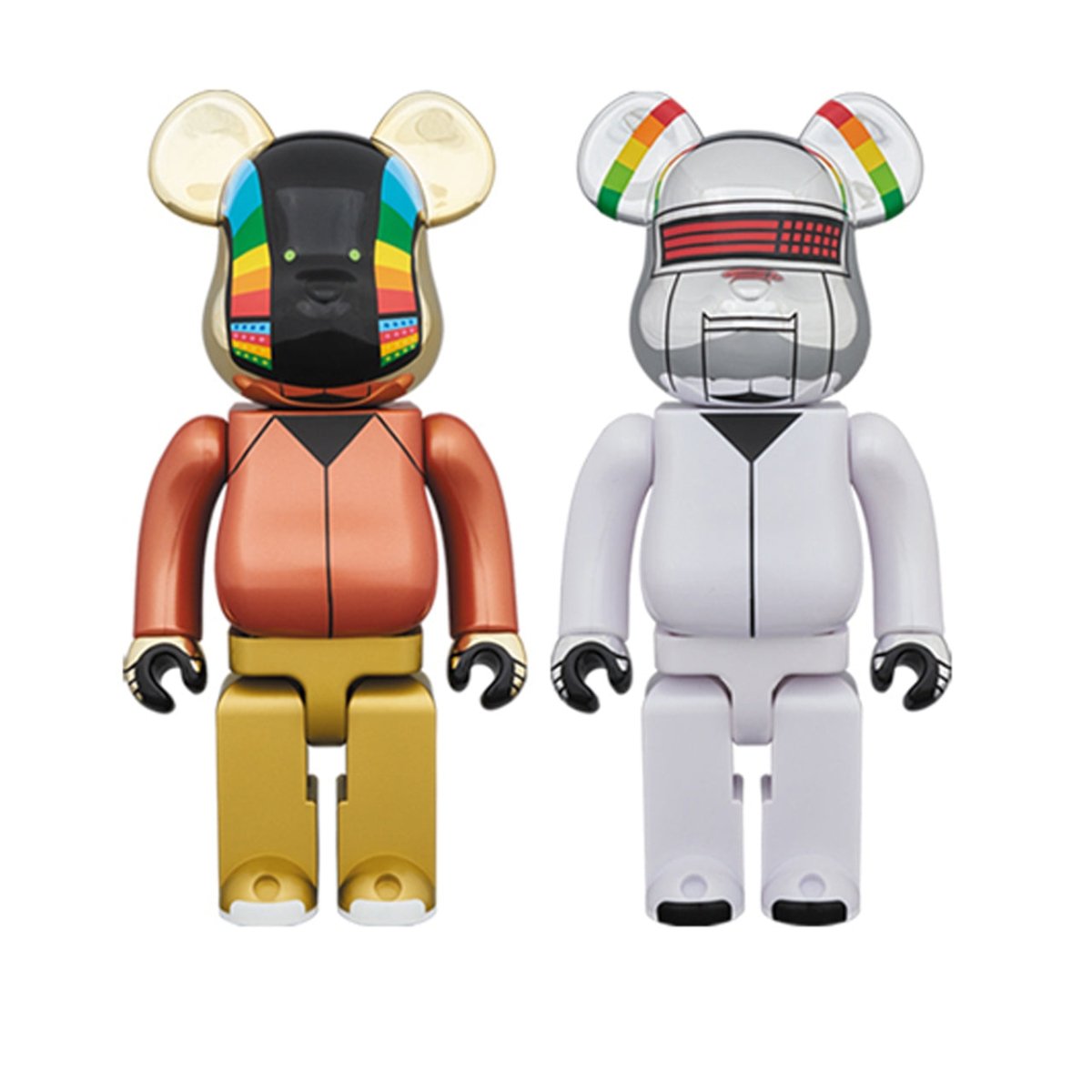 Medicom 400% Daftpunk Be@rbrick Toy (Black / Gold)  - Allike Store