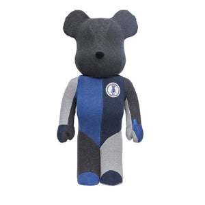 Medicom x Loopwheeler 1000% Be@rbrick Toy (Blau / Grau)  - Allike Store