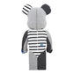 Medicom x Loopwheeler 1000% Be@rbrick Toy (Blau / Grau)  - Allike Store