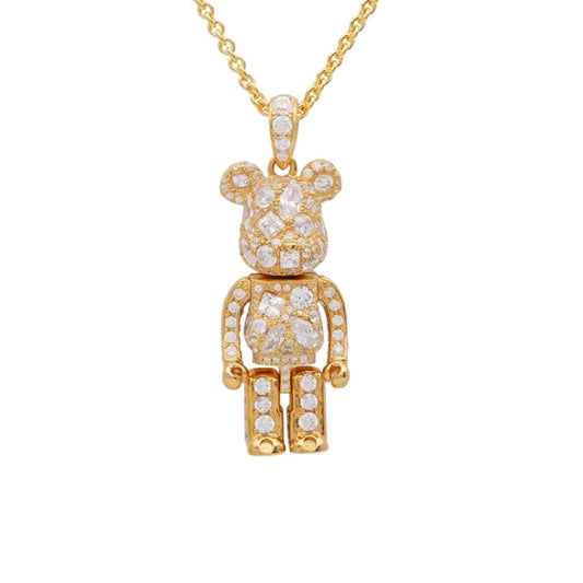 Medicom x Velvet Lounge Stardust Be@rbrick Pendant (Gold)  - Allike Store
