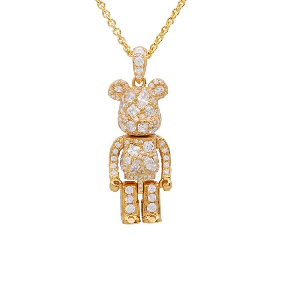 Medicom x Velvet Lounge Stardust Be@rbrick Pendant (Gold)  - Allike Store
