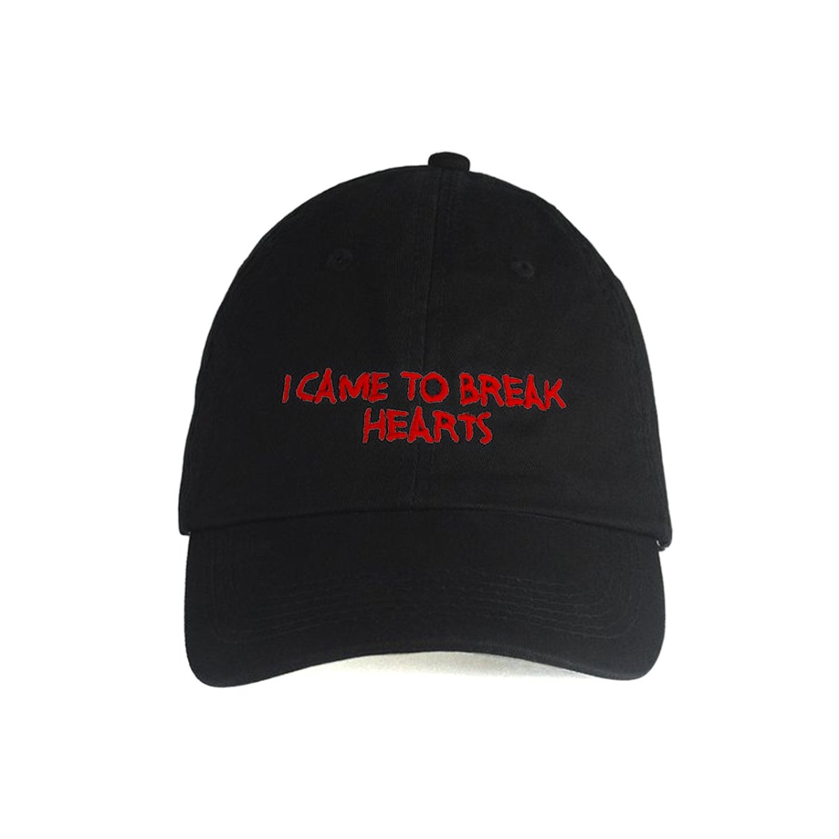 NASASEASONS Cap 'I Came To Break Hearts' (Schwarz / Rot)  - Allike Store