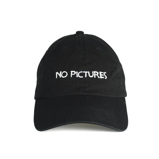 NASASEASONS Cap 'No Pictures' (Schwarz / Weiß)  - Allike Store
