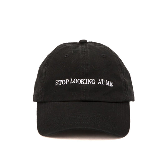NASASEASONS Cap 'Stop Looking At Me' (Schwarz / Weiß)  - Allike Store