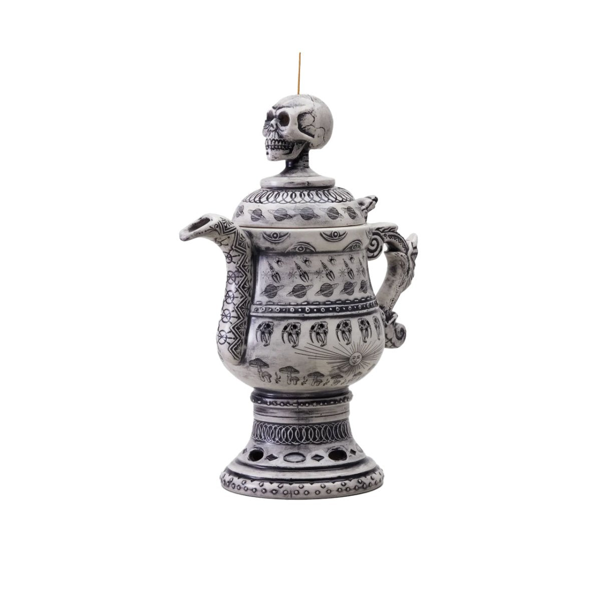 Neighborhood Ceramic Incense Chamber (Weiß / Schwarz)  - Allike Store