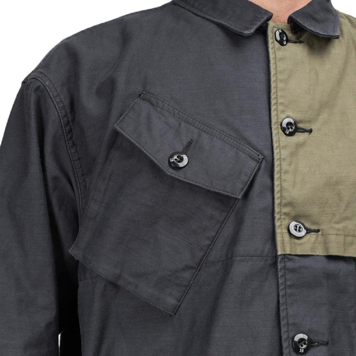 Neighborhood Combat LS Shirt (Black / Olive) 202SINH-SHM01 – Allike Store