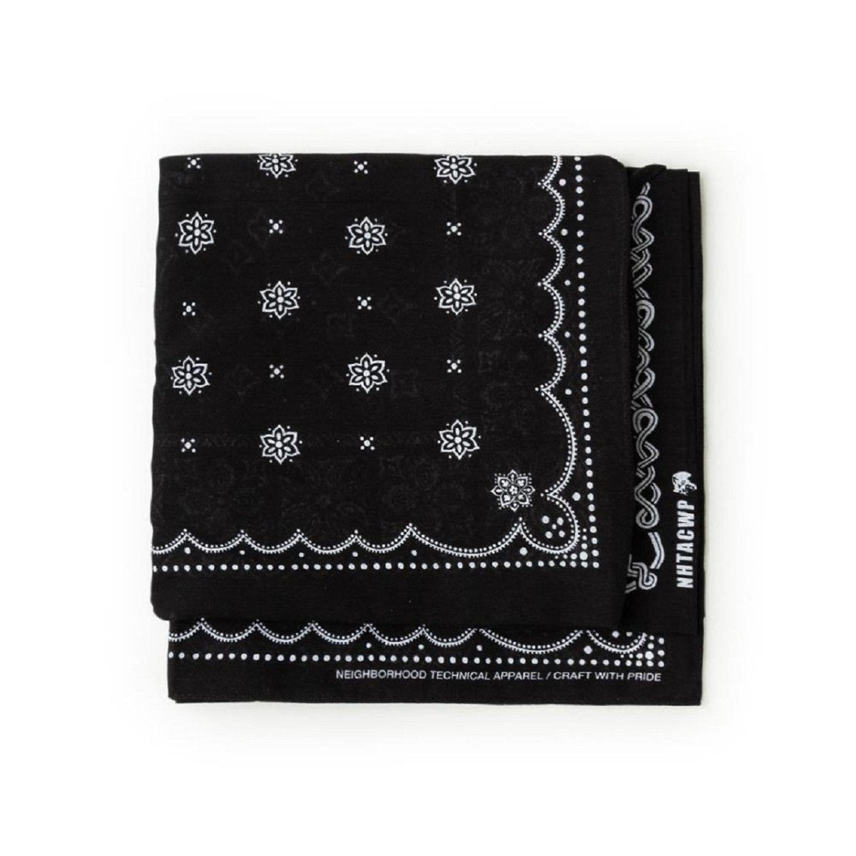 Neighborhood F.B. C-Stole Bandana (Schwarz)  - Allike Store