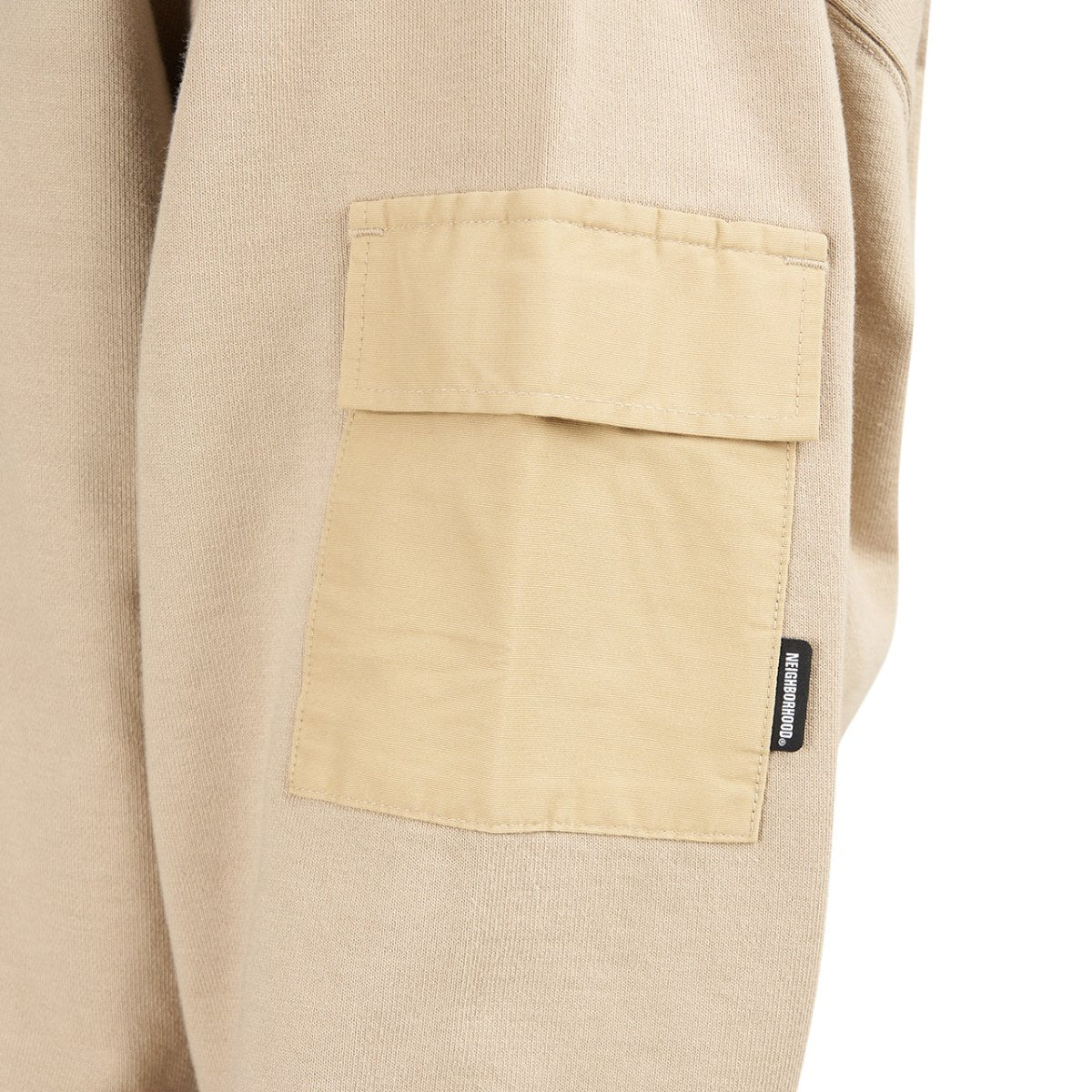 Neighborhood Solid / C-Hooded . LS (Beige)