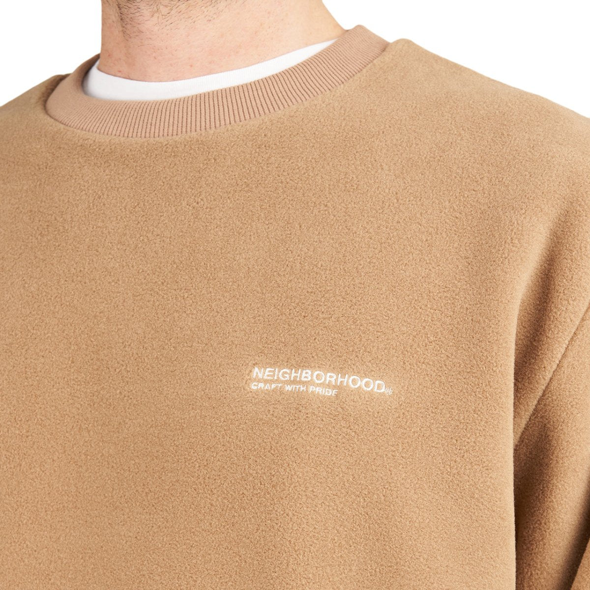 Neighborhood Tec Fleece / E-Crew . LS (Beige) - 212OKNH-CSM01 – Allike Store