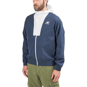 New Balance Athletics Full Zip Jacket (Navy / Weiß)  - Allike Store