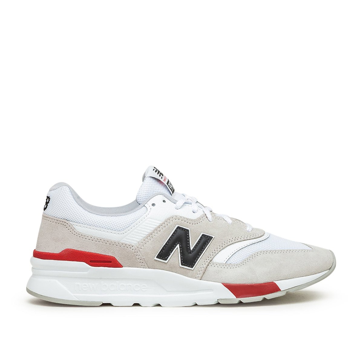 New Balance CM997HVW (Weiß / Rot)  - Allike Store