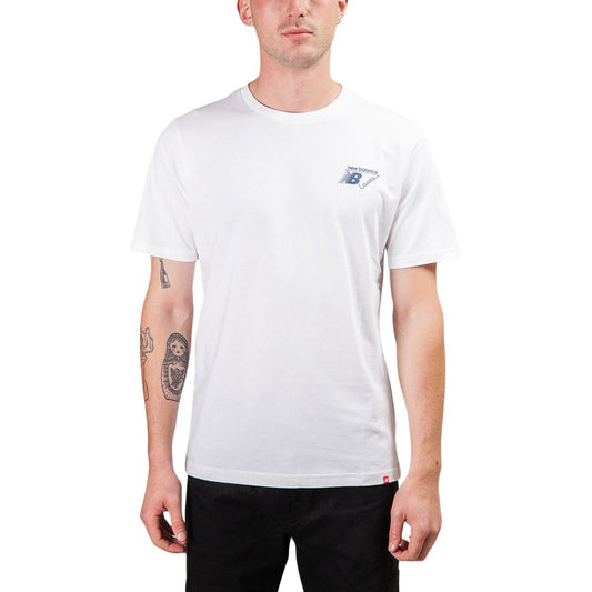 New Balance Essentials Classic Lock Tee (Weiß)  - Allike Store