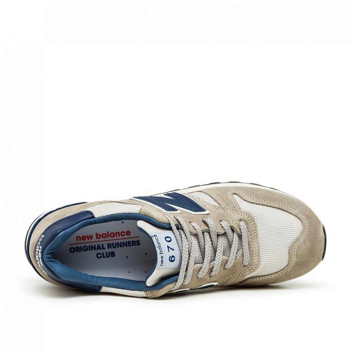 New Balance M670 ORC 'Made in England' (Beige / Navy)  - Allike Store