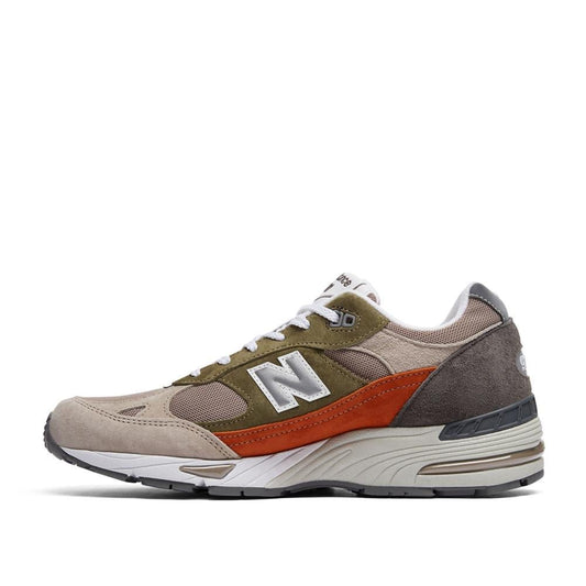 New Balance M991 NGO 'Made in England' (Nude / Grün / Orange)  - Allike Store