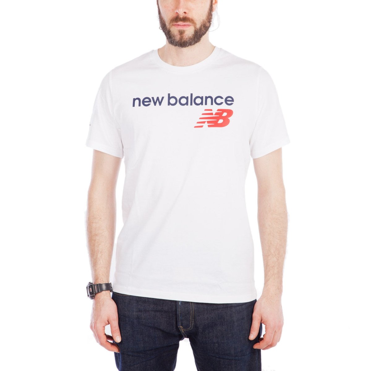 New Balance MT 73581 NB Athletics Main Logo Tee (Weiß)  - Allike Store
