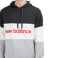 New Balance MT93545 BKW Athletics Stadium Hoodie (Schwarz / Weiss / Grau)  - Allike Store