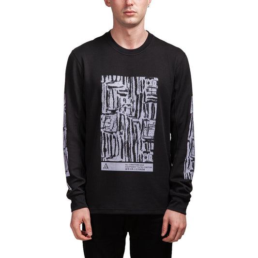 Nike ACG Waffle Longsleeve (Schwarz)  - Allike Store