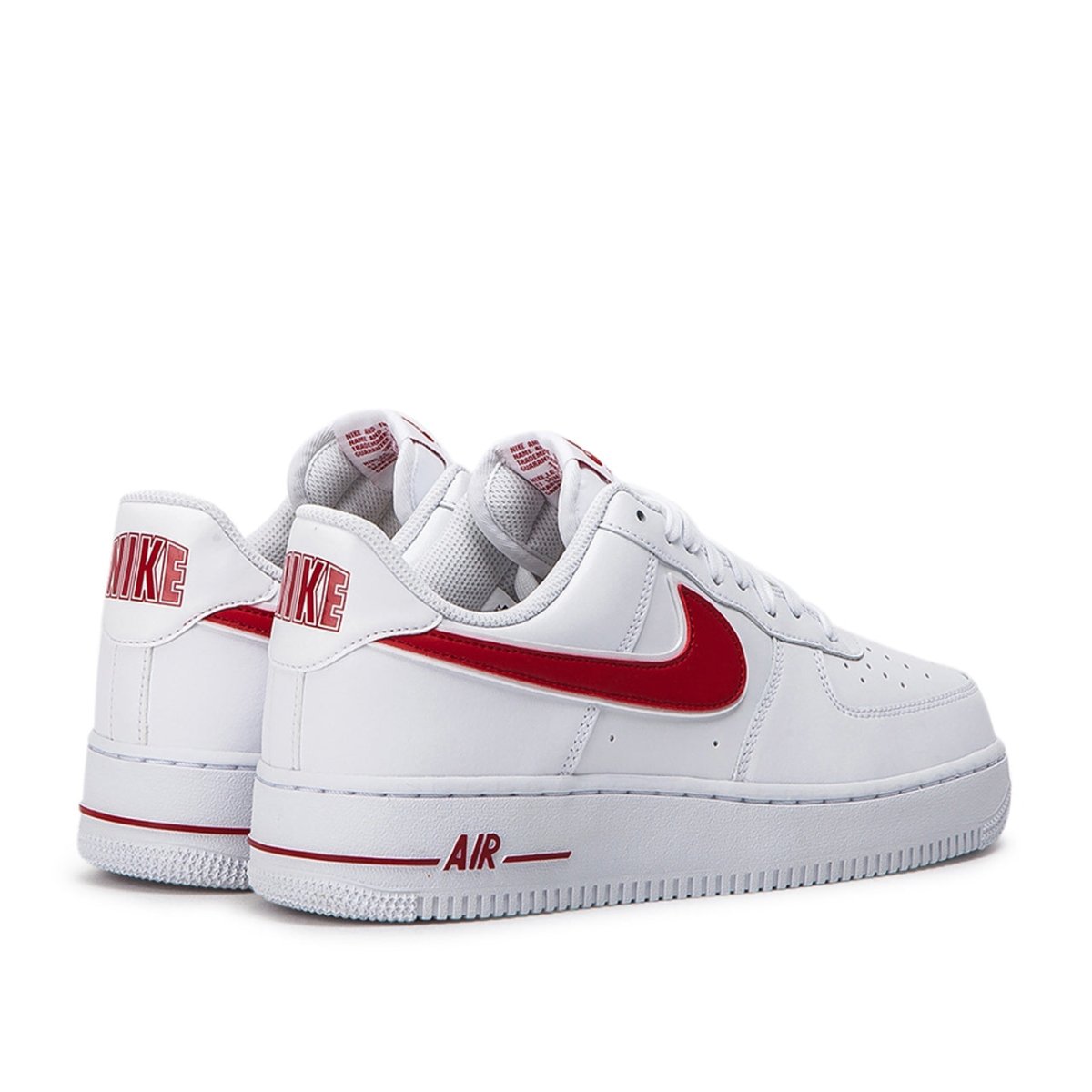 Nike Air Force 1 '07 3 (Weiß / Rot)  - Allike Store