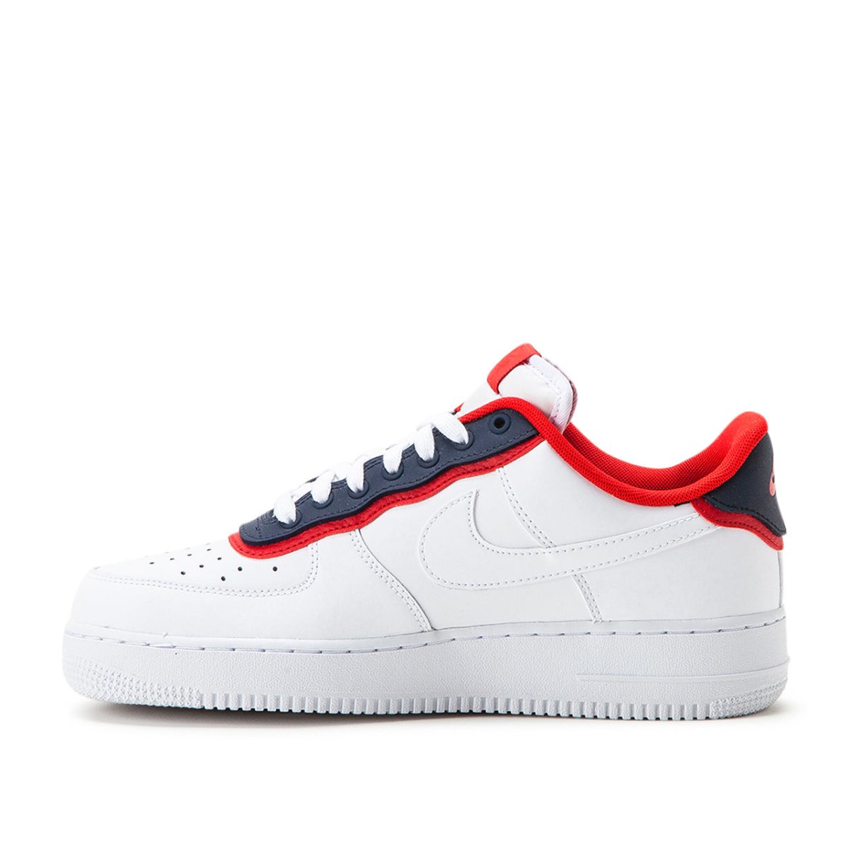 Nike Air Force 1 '07 LV8 1 (Weiß / Rot / Obsidian)  - Allike Store