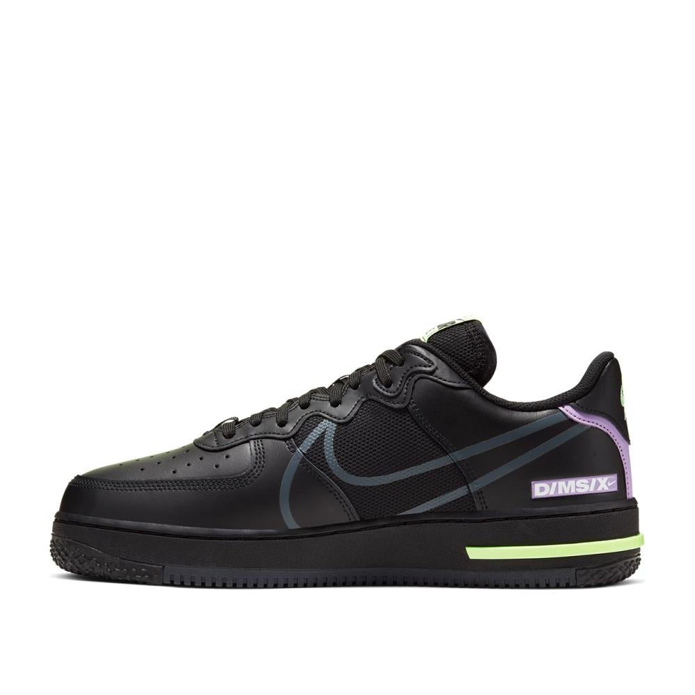 Nike Air Force 1 React (Schwarz / Neon Grün)  - Allike Store