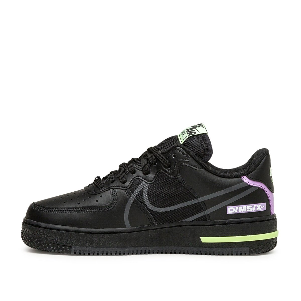 Nike Air Force 1 React (Schwarz / Neon Grün)  - Allike Store